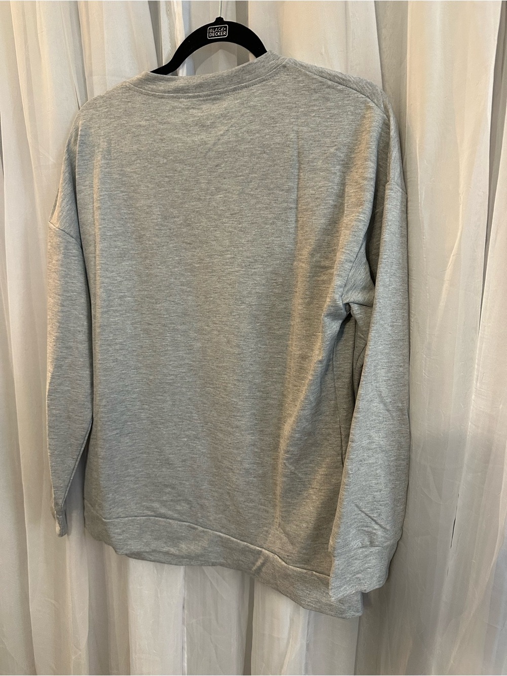 Gray Boot Scootin' Spooky Long Sleeve lightweight graphic sweatshirt - Picture 11 of 12